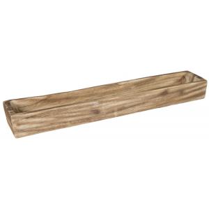 Kobe Rectangular Natural M 90x16x9 cm rechthoekige houten schaal